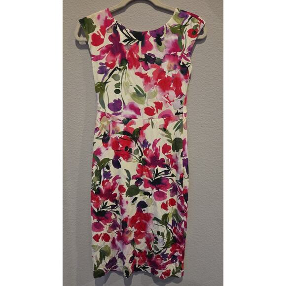 Alie Street London Pippa Women's Floral Shift Dress Pink Sleeveless Size 0 - Picture 8 of 10